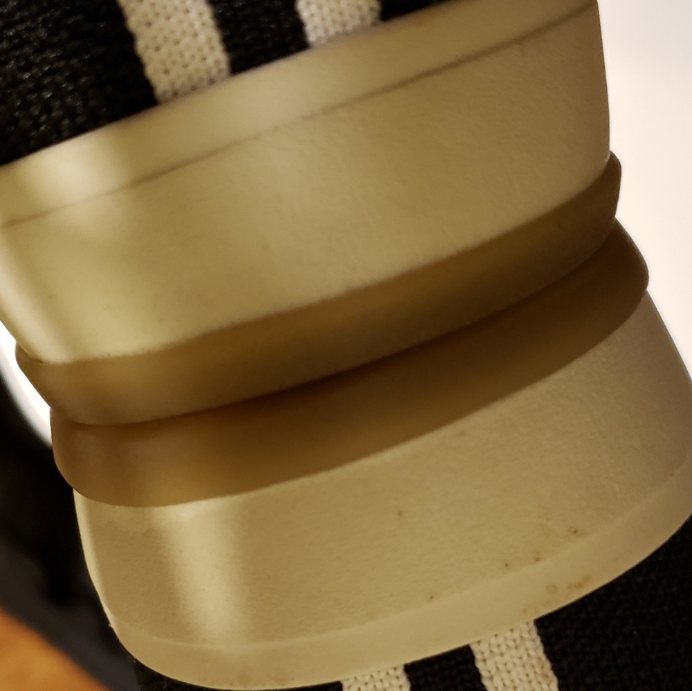 Rothy's Mesh Sneakers in Black, White, & Blue - Picture 4 of 5